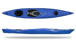 Feelfree Aventura 140 touring kayak in blue