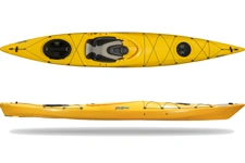 The Feelfree Aventura 140 V2 kayak shown in the Spectra Yellow colour