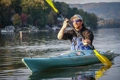 The Feelfree Aventura Touring Kayak being paddling on calm water