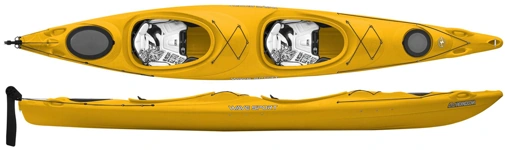 Wavesport Horizon CORE WhiteOut With Rudder Spec Tandem Cockpit Touring Kayak