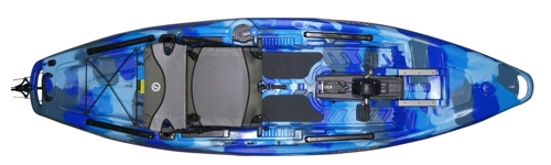 Moken 10 Pedal Drive Stable Angling Kayak in Ocean Camo colour