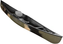 Old Town Sportsman Discovery 119 Open Canoe With Kayak Style Seat Pack Boat Camo