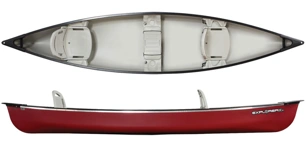 Pelican 146 DLX Budget Open Canadian Family Canoe With Comfortable Backrests