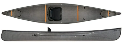 Swift Canoes Pack 12.6 Lightweight Open Canoe With Kayak Style Seat - Carbon Innegra H-Weave