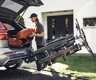 Thule Easyfold 2 folds back for easy access to load the car