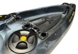 Rear tankwell storage area on the Viking Profish with bait hatches