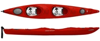 wave sport horizon whiteout red with rudder