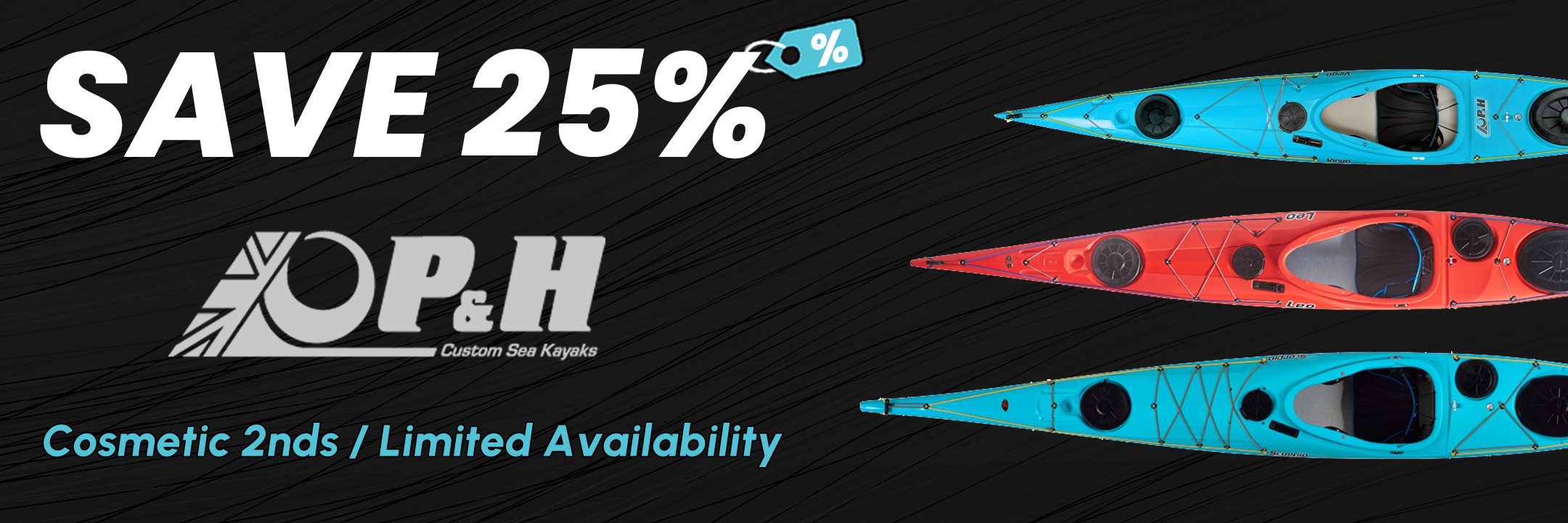 P&H Cosmetic 2nd Sea Kayak Black November Offers