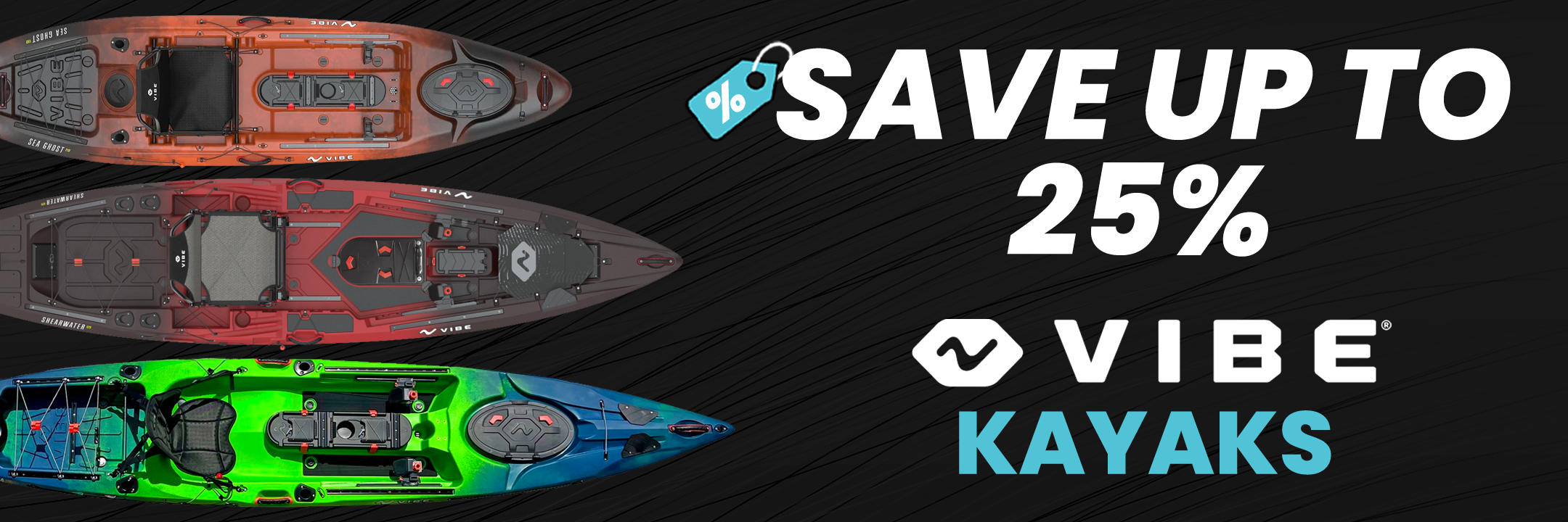 Vibe Fishing Kayak Black November Offers