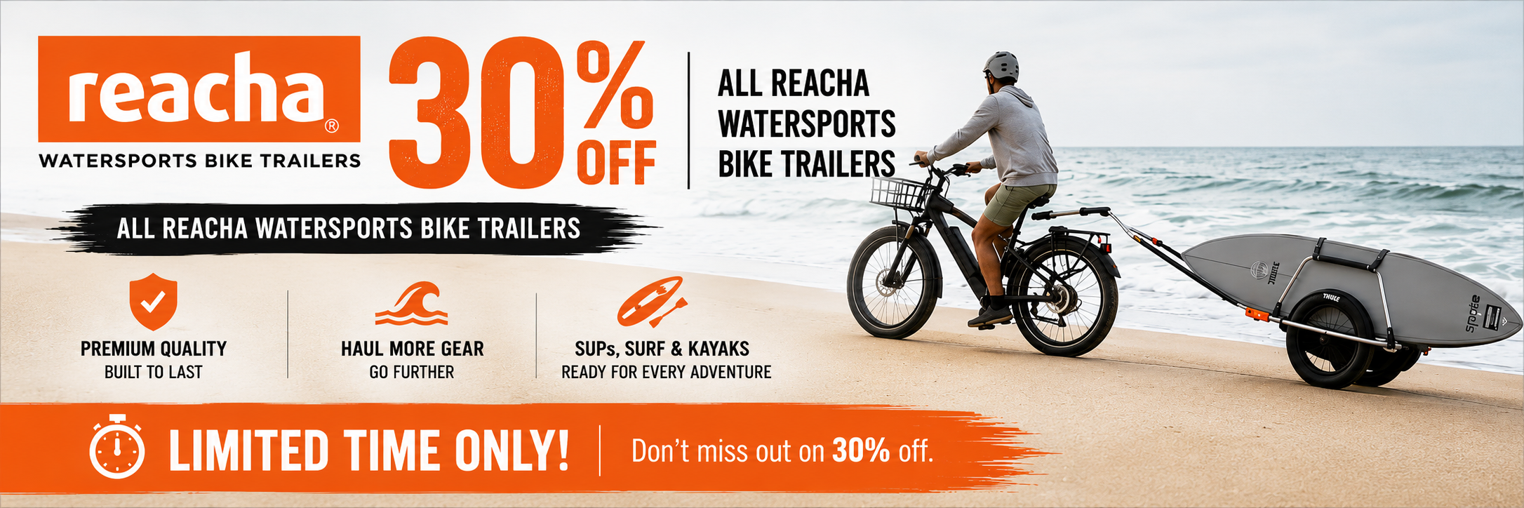 Discount Deal Reacha Kayak & SUP Bike Trailer