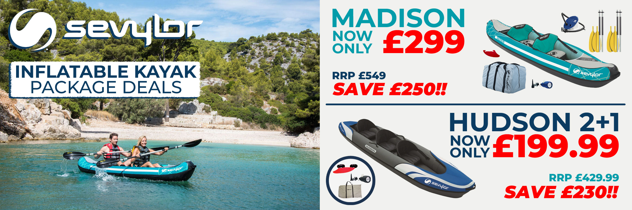 Tandem Inflatable Kayak Clearance Offers