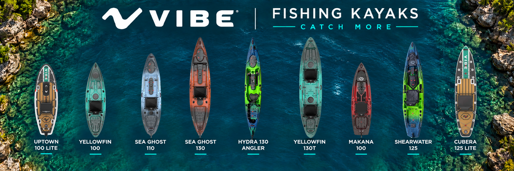 Vibe Fishing Kayaks Available From Brighton Canoes