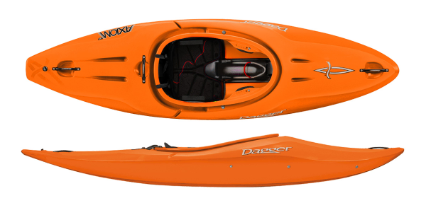 Axiom 6.9 childs whitewater kayak in orange