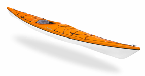 Sunset Orange Colour - Delta Kayaks 17