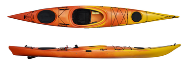 riot edge 15 touring kayak with skeg Sunset