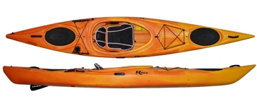 Riot Enduro 13 Touring Kayak with Two Hatches and a Fishing Rod Holder