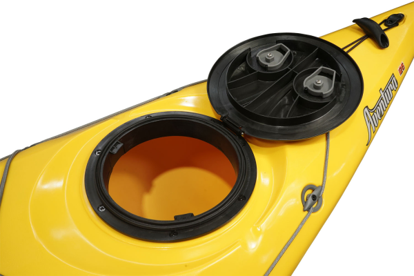 The Front Storage Hatch featured on the Feelfree Aventura 125 V2