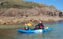 Mum and Son paddling the Feelfree Juntos