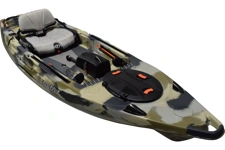 The Feelfree Lure 11.5 V2 kayak shown in the Desert Camo colour