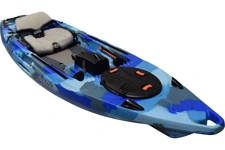 The Feelfree Lure 11.5 V2 kayak shown in the Ocean Camo colour