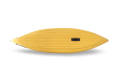 Stable and durable inflatable hull with fin