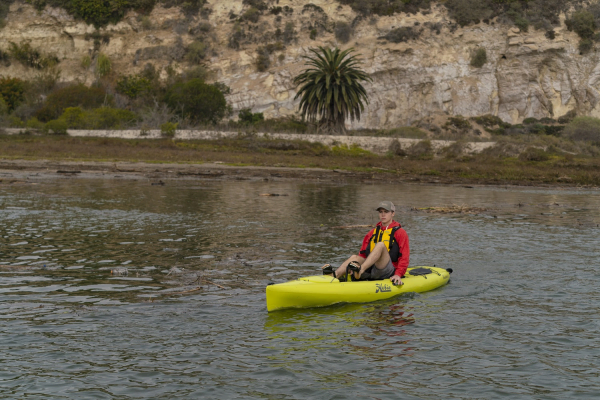 The Revolution 13 kayak from Hobie on the water