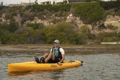 Hobie Revolution 13 being pedalled on the water