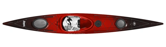 Wave Sport Hydra mid-sized sea kayak in cherry bomb