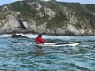 Cornwall Canoes staff paddling the Norse Idun