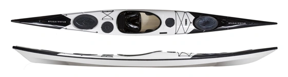 Norse Bylgja Ocean Play Kayak in Black & White