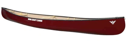 Nova Craft Canoes Prospector 16 Lightweight Family Open Canoe Ox Blood Maroon