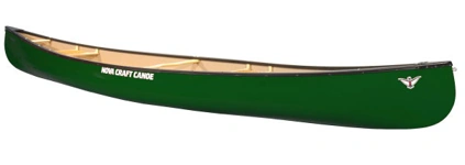 Nova Craft Prospector 17 Lightweight TuffStuff Family Open Canoe Green - Brighton Canoes