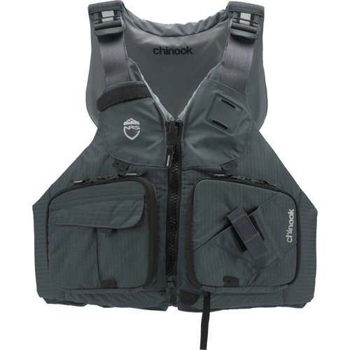 NRS Chinook Fishing Buoyancy Aid - Charcoal - Front View