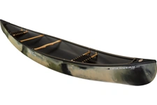 The Old Town Discovery 169 Canoe shown in the Camo colour option