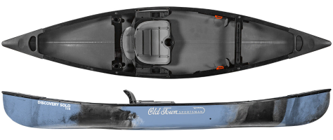 Old Town Discovery Solo 119 Pack Boat Style Canoe Ideal For Canoe Fishing 