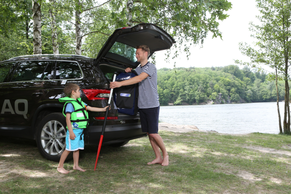 Gumotex Palava fits in the boot of a car easily 