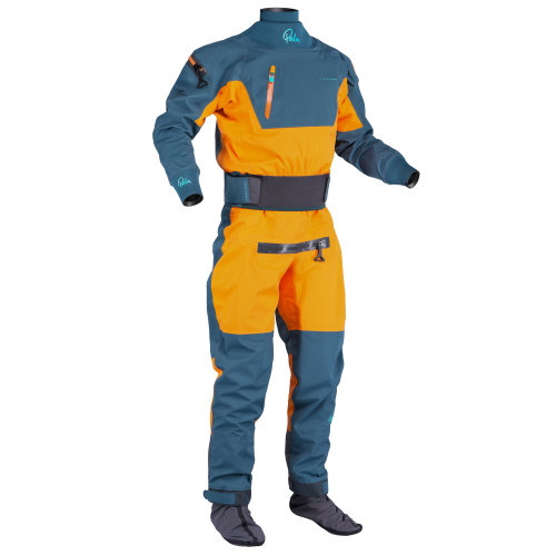 Pine/Tangelo - Palm Atom Men's Dry Suit - Front View