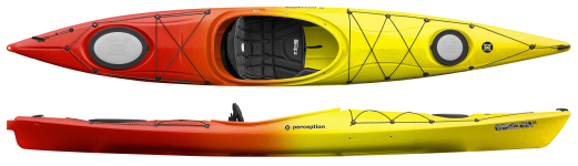 Carolina 14 Expedition Touring Kayak in Sunset Colour
