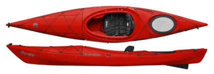 Expression 11 Compact Touring Kayak in Red