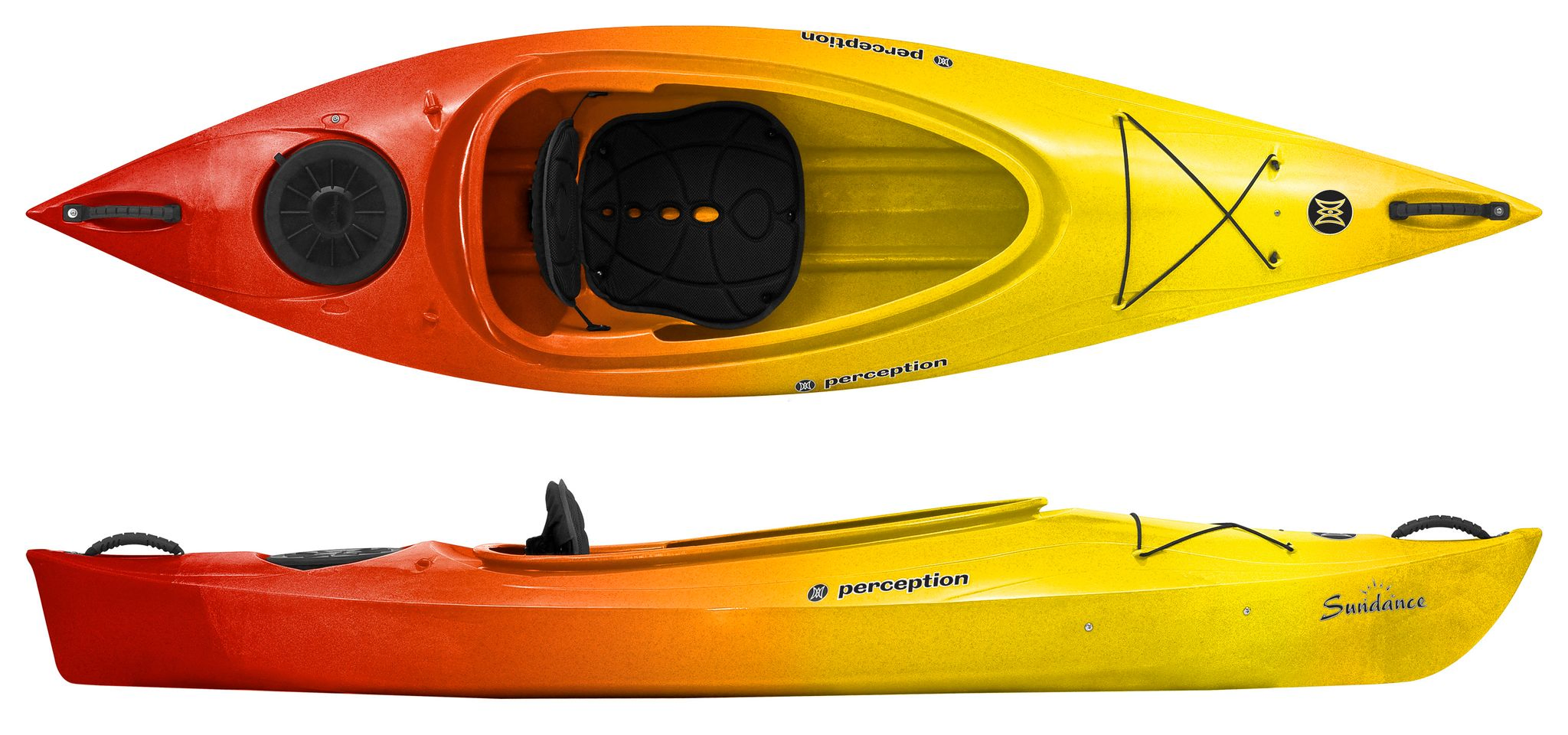 Perception Sundance touring kayak with large open cockpit