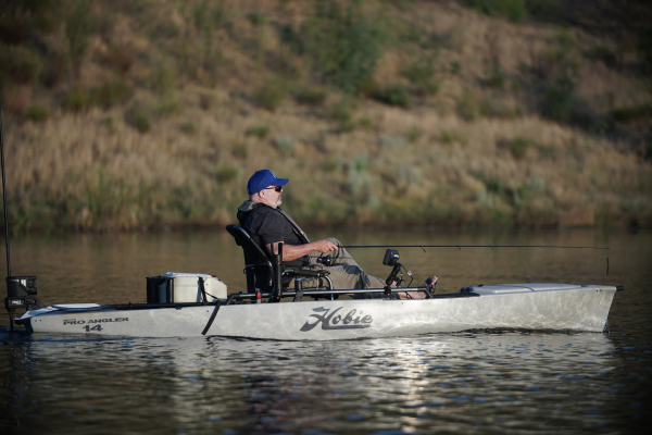 Fishing from the Hobie Pro Angler 14