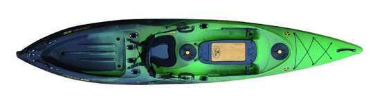 viking Profish 400 SOT Angling kayak in green black colour