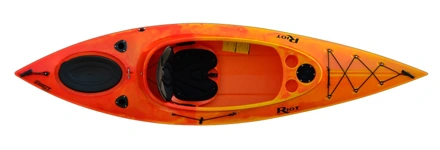 Riot Quest 10 HV recreational touring kayak Orange / Yellow