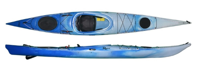 riot edge 15 stable touring kayak blue white