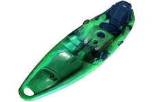 The Riot Escape 9 kids kayak shown in the Rush colour option