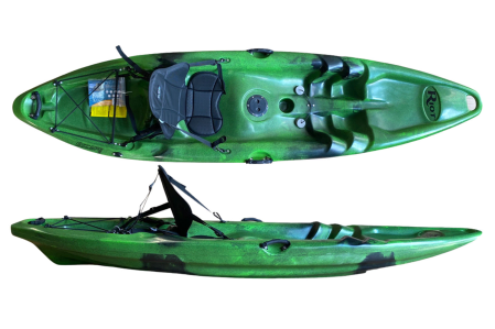 The Riot Escape 9 Kids Sit On Top Kayak in the Rush colour