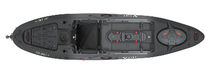 Vibe seaghost 110 fishing kayak Raven colour