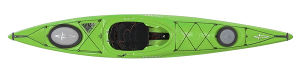 Dagger Stratos 12.5 lime, lively and fun touring kayak