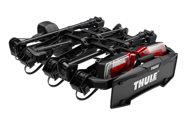 Compact easy to store tow bar bike rack
