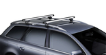thule slide bars fitted to vehicle